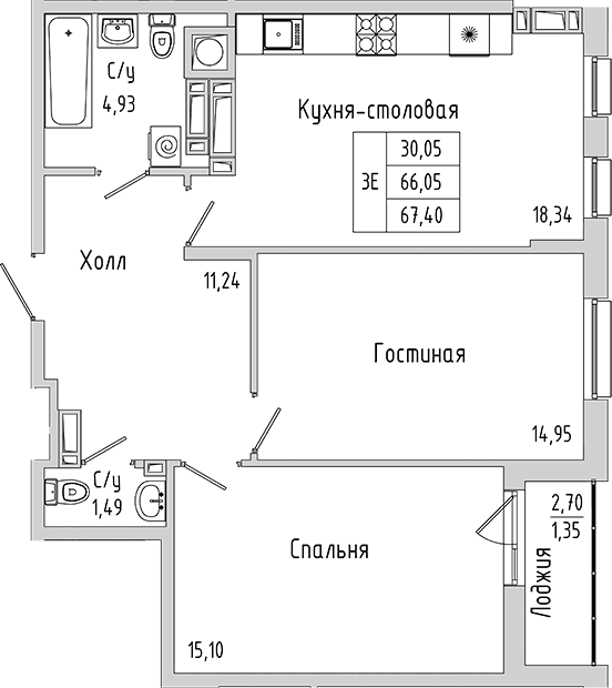 Планировка 43