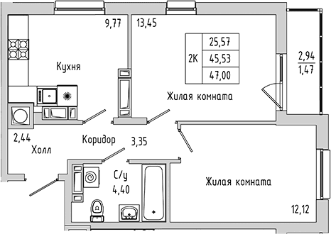 Планировка 40