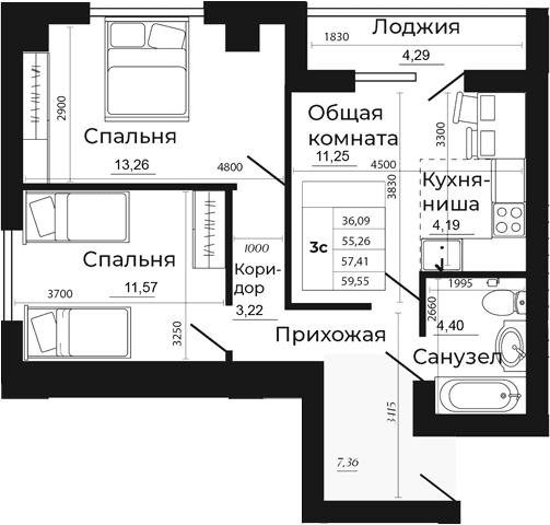 Планировка 34