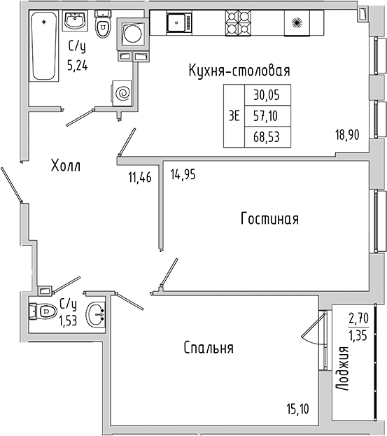 Планировка 44